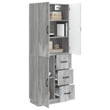 Cabinet Set 2 pcs Grey Sonoma Engineered Wood 3416823