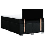 Box Spring Bed with Mattress Black 120x190 cm Fabric 3285836