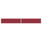 Retractable Side Awning Red 160x1200 cm 318071