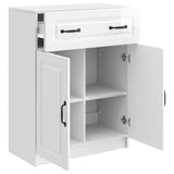 Sideboard High Gloss White 66 x 34.5 x 87 cm Engineered Wood 895789
