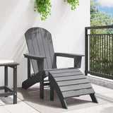 Adirondack Chair Light Grey 82 x 74 x 92 cm HDPE 42006632