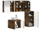 Bathroom Furniture Set 4 pcs Smoked Oak 3407427