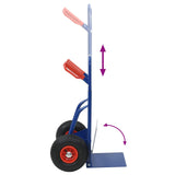 Extendable Hand Trolley Blue and Red 49.5 x 53 x 114 cm Steel 4019016
