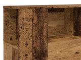 Headboard Cabinet Old Wood 140x18.5x102.5 cm Engineered Wood 856880