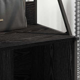 Clothes Rack Black Oak 100 x 41 x 184 cm Engineered Wood 882891