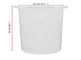 Storage Basket Brown and White 49x65 cm Cotton 358493