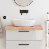 Bathroom Countertop Light Brown 80x60x cm Treated Solid Wood 3156124