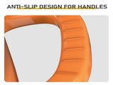 Stainless Steel Handle 7.5QT Round Enameled Pot Orange Gradient 05452818