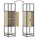 Highboard Sonoma Oak 35.5x35x139 cm Engineered Wood and Metal 849035