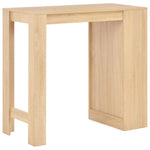 ZNTS Bar Table with Shelf Oak 110x50x103 cm 280213