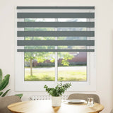 Zebra Blind Dark Grey 125x100 cm Fabric Width 120.9 cm Polyester 4014110