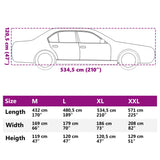 Car Cover for Sedan with Buckle Straps Full Silver XL PEVA 4008953