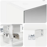 Bathroom Mirror Cabinet White 30 x 10.5 x 50 cm Engineered wood 889015