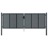 Garden Gate Anthracite 300x100 cm Steel 154566