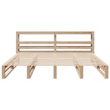 Bed Frame without Mattress 200x200 cm Solid Wood Pine 3306507
