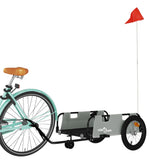 Bike Trailer Grey Oxford Fabric and Iron 94189