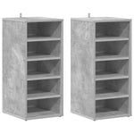 Shoe Cabinets 2 pcs Concrete Grey 31.5x35x70 cm Engineered Wood 808990