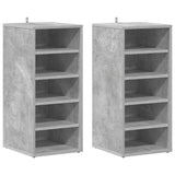 Shoe Cabinets 2 pcs Concrete Grey 31.5x35x70 cm Engineered Wood 808990