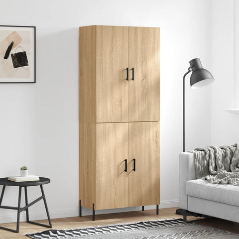 Highboard Sonoma Oak 69.5x34x180 cm Engineered Wood 3195686