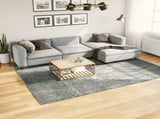 Shaggy Rug PAMPLONA High Pile Modern Green 200x280 cm 375305