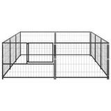 Dog Kennel Black 6 m Steel 3082110