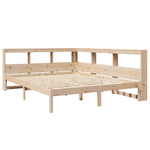 Bookcase Bed without Mattress 140x200 cm Solid Wood Pine 3324317