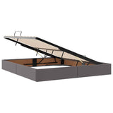 Storage Bed with Mattress Grey 180 x 200 cm Faux leather 3369959