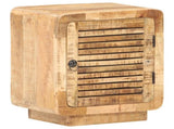 Bedside Cabinet 40x30x50 cm Rough Mango Wood 320462