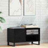 Record Cabinet Black Oak 85 x 38 x 48 cm Engineered Wood 862898