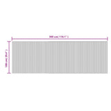 Rug Rectangular Light Nature 100x300 cm Bamboo 376813