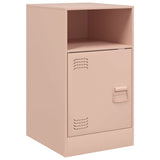 ZNTS Bedside Cabinets 2pcs Pink 34.5x39x62 cm Steel 841766