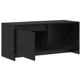 TV Cabinet Set 90 x 35 x 40 cm Black Oak Engineered Wood 875233