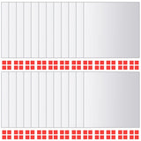 48 pcs Mirror Tiles Square Glass 3051490