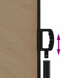 Retractable Side Awning Taupe 120x1200 cm 4004799