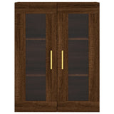 Wall Mounted Cabinets 2 pcs Brown Oak Engineered Wood 3197936