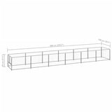 Dog Kennel Silver 6 m Steel 3082104