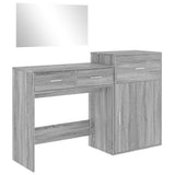 3 Piece Dressing Table Set Grey Sonoma Engineered Wood 3276523