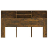 Headboard Cabinet Smoked oak 180x19x103.5 cm 817255
