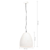 ZNTS Industrial Hanging Lamp 25 W White Round 42 cm E27 320558