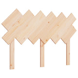 Bed Headboard Natural Wood Solid pine wood 132x3x81 cm 819215