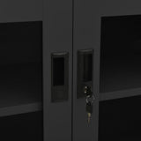 Office Cabinet Anthracite 90x40x70 cm Steel 335929