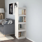 Book Cabinet/Room Divider White 40x35x135 cm Solid Pinewood 810850