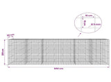 Gabion with 5 mm Wire and 10x10 cm Mesh 600x30x200 cm 3465174