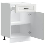 Kitchen Base Cabinet Porto White Engineered Wood 853957