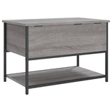 Storage Bench Grey Sonoma 70x42.5x47 cm Engineered Wood 839021