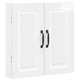 Dartboard Cabinet UTRECHT High Gloss White Engineered Wood 897769