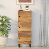 Highboard with 3 Doors 40x33x110 cm Solid Wood Mango&Iron 352932