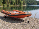 Adjustable Boat Trailer with Pneumatic Tires 200 kg Load Silver 42043570