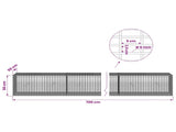 Gabion with 5 mm Wire and 5x2.5 cm Mesh 700x50x50 cm 3463760