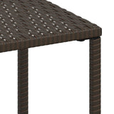 Sun Lounger With Table Set of 3 Brown 317642